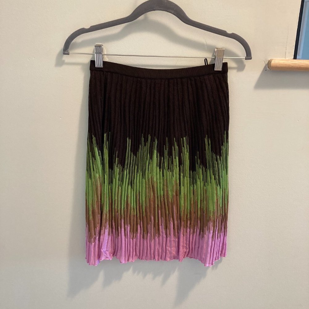 New with out tags M Missoni knit multicolor skirt size 2 /38